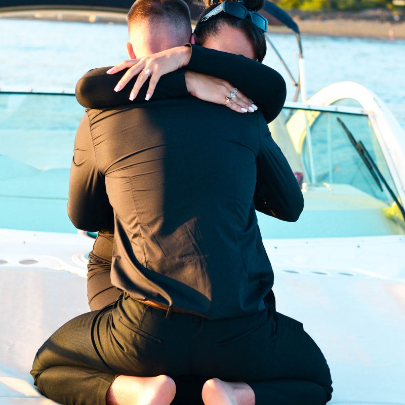 Marriage Proposal on a Boat
