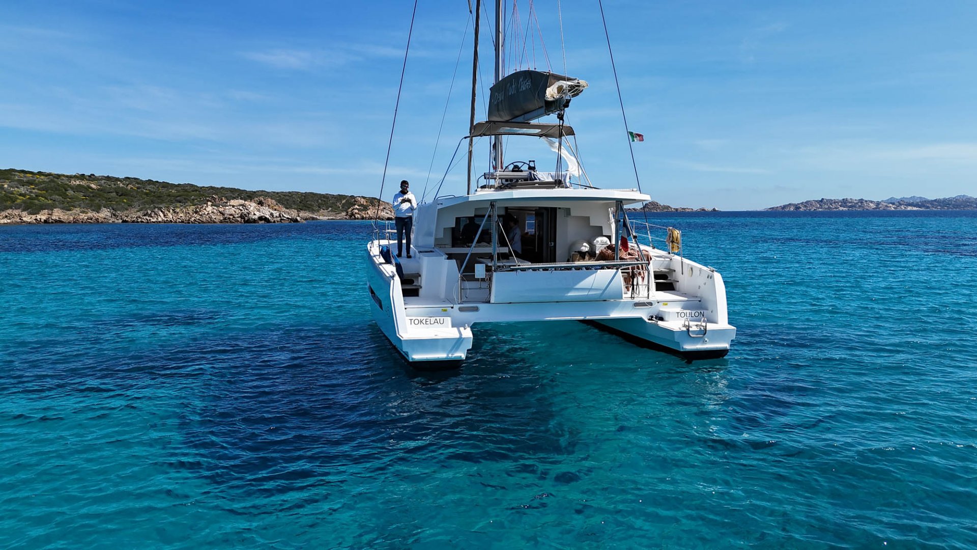 Sardinia. Catamaran